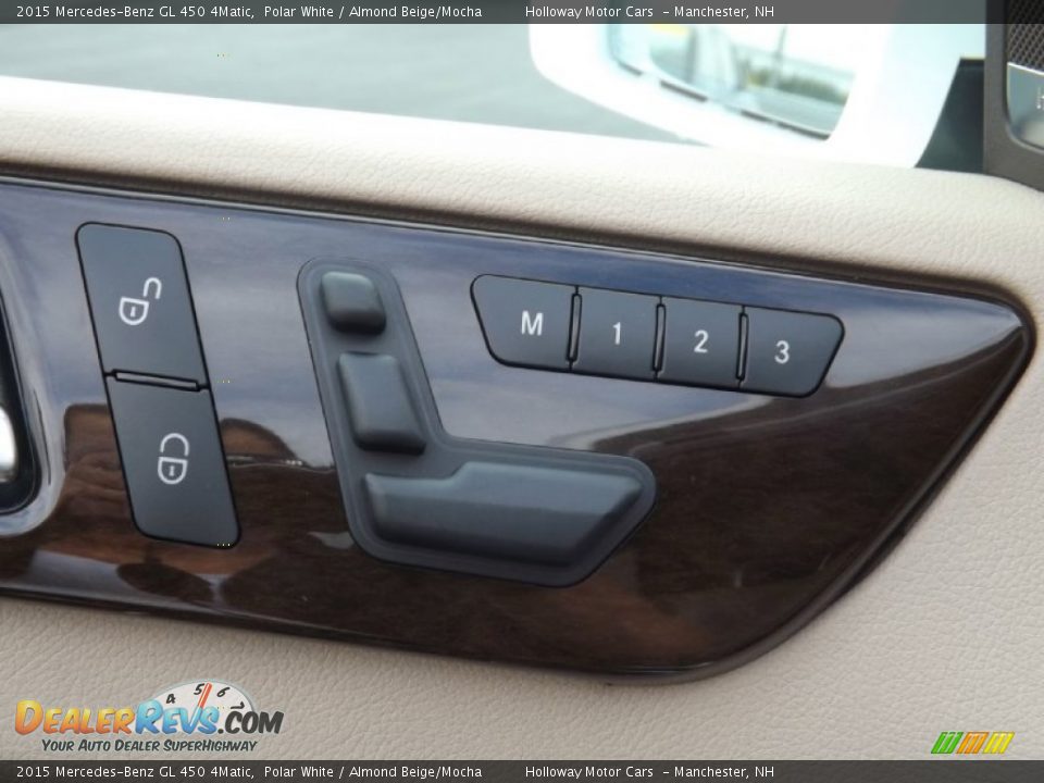 2015 Mercedes-Benz GL 450 4Matic Polar White / Almond Beige/Mocha Photo #9