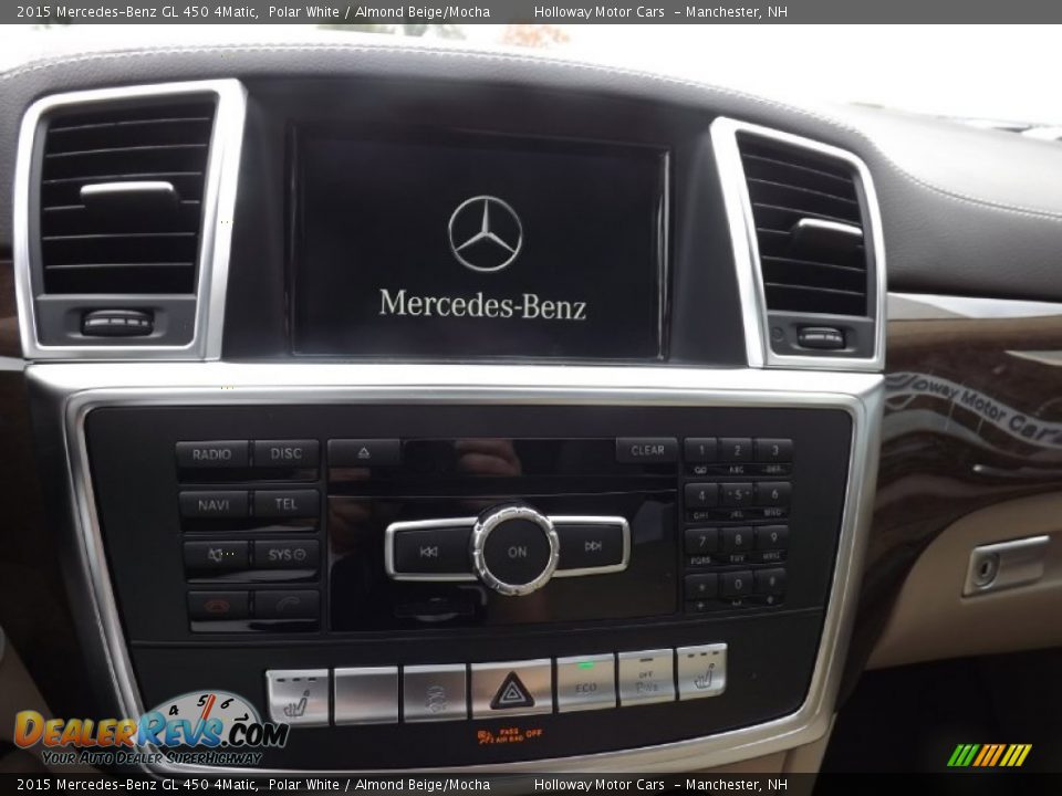 2015 Mercedes-Benz GL 450 4Matic Polar White / Almond Beige/Mocha Photo #10