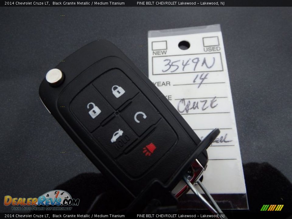 2014 Chevrolet Cruze LT Black Granite Metallic / Medium Titanium Photo #11