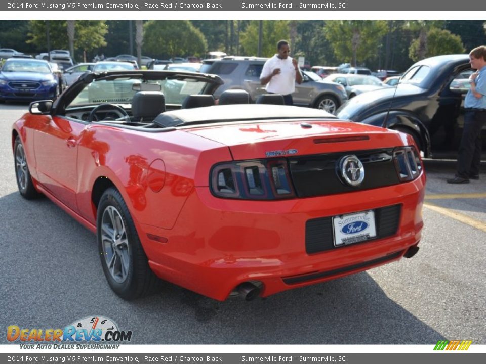 2014 Ford Mustang V6 Premium Convertible Race Red / Charcoal Black Photo #5