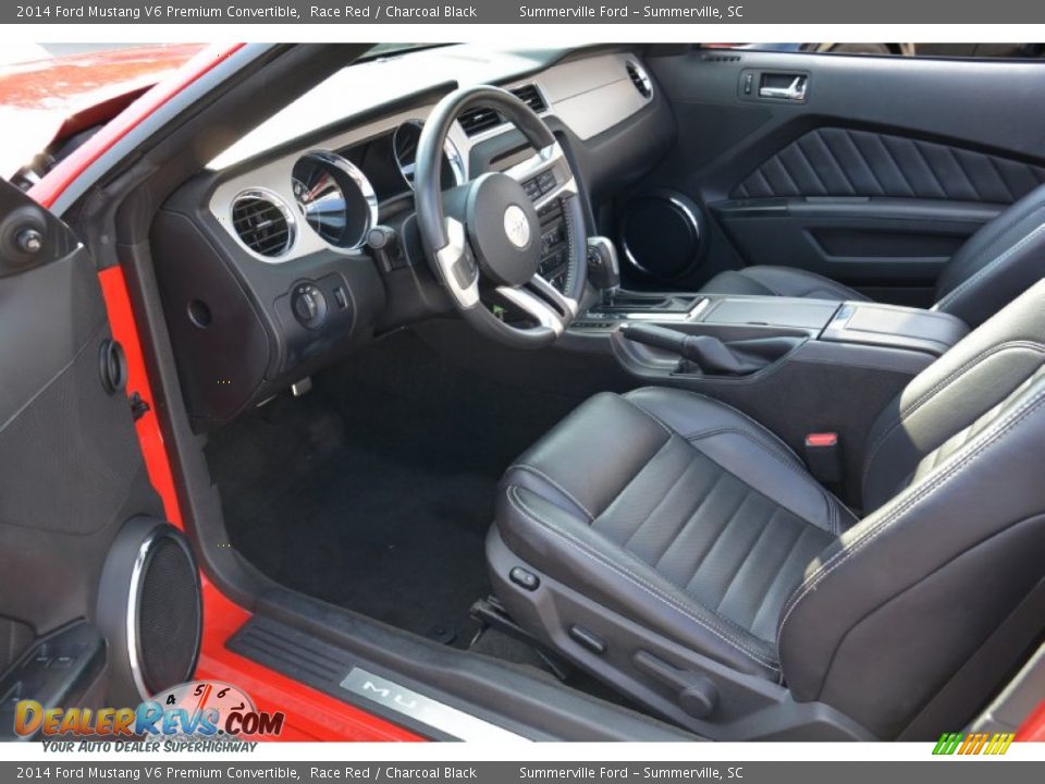 2014 Ford Mustang V6 Premium Convertible Race Red / Charcoal Black Photo #10