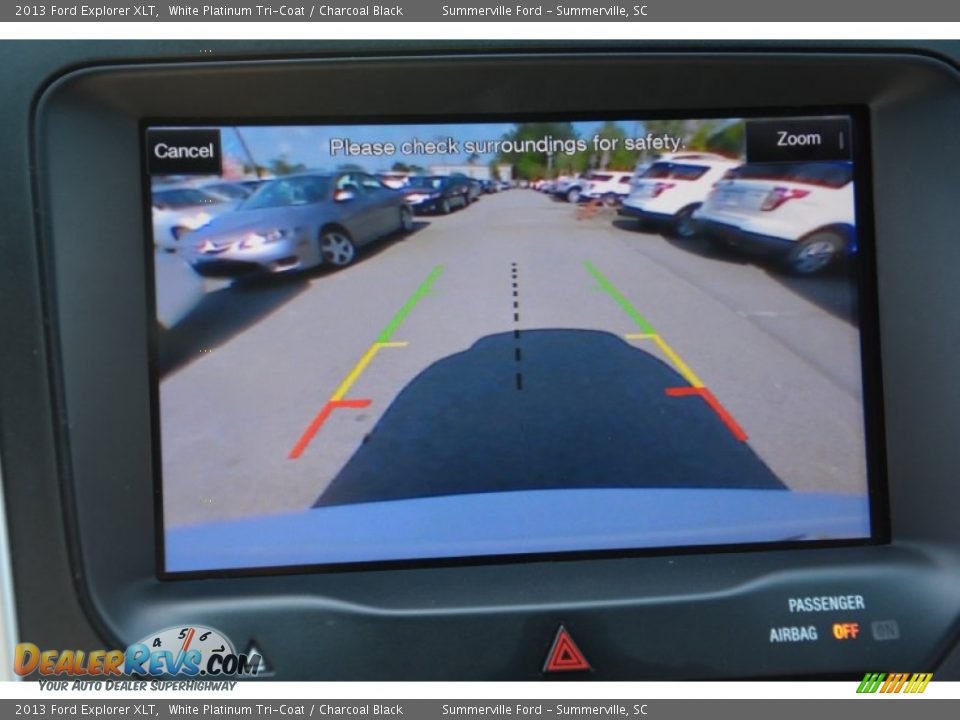 2013 Ford Explorer XLT White Platinum Tri-Coat / Charcoal Black Photo #26
