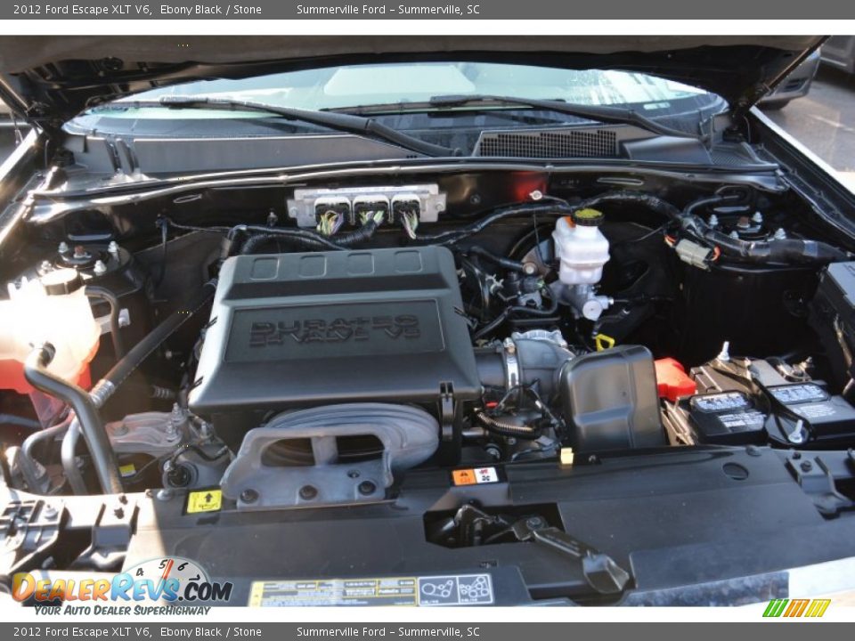 2012 Ford Escape XLT V6 Ebony Black / Stone Photo #22
