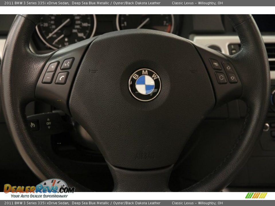 2011 BMW 3 Series 335i xDrive Sedan Deep Sea Blue Metallic / Oyster/Black Dakota Leather Photo #9