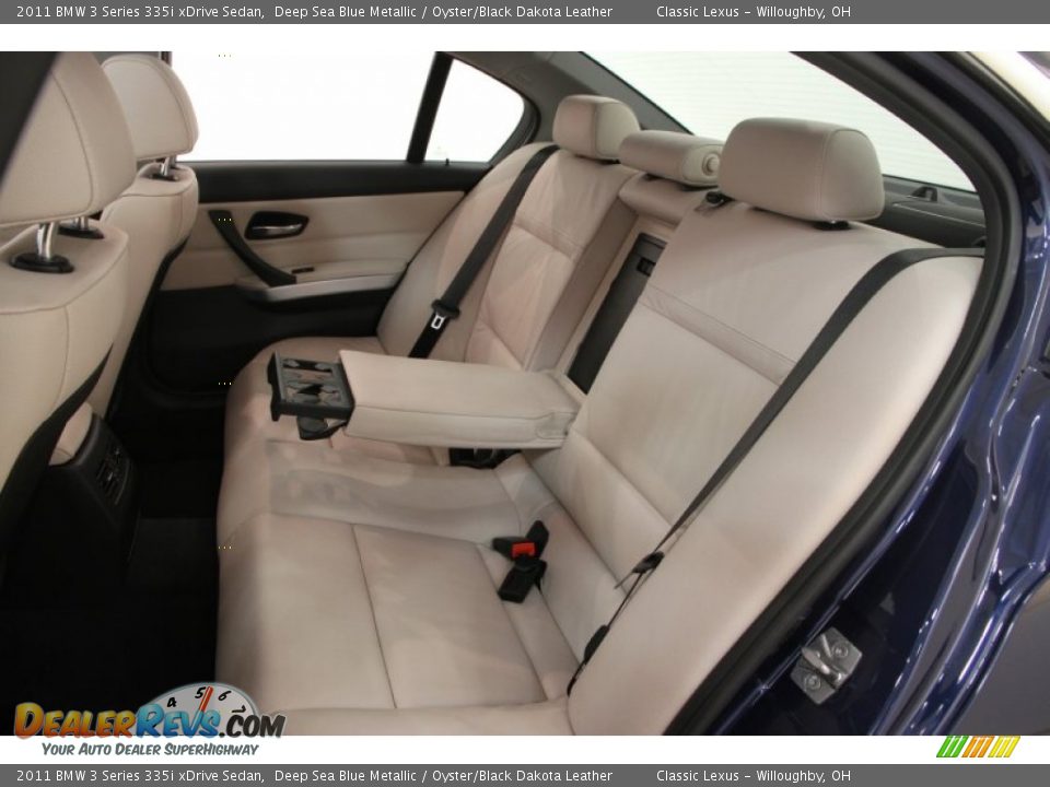 2011 BMW 3 Series 335i xDrive Sedan Deep Sea Blue Metallic / Oyster/Black Dakota Leather Photo #36