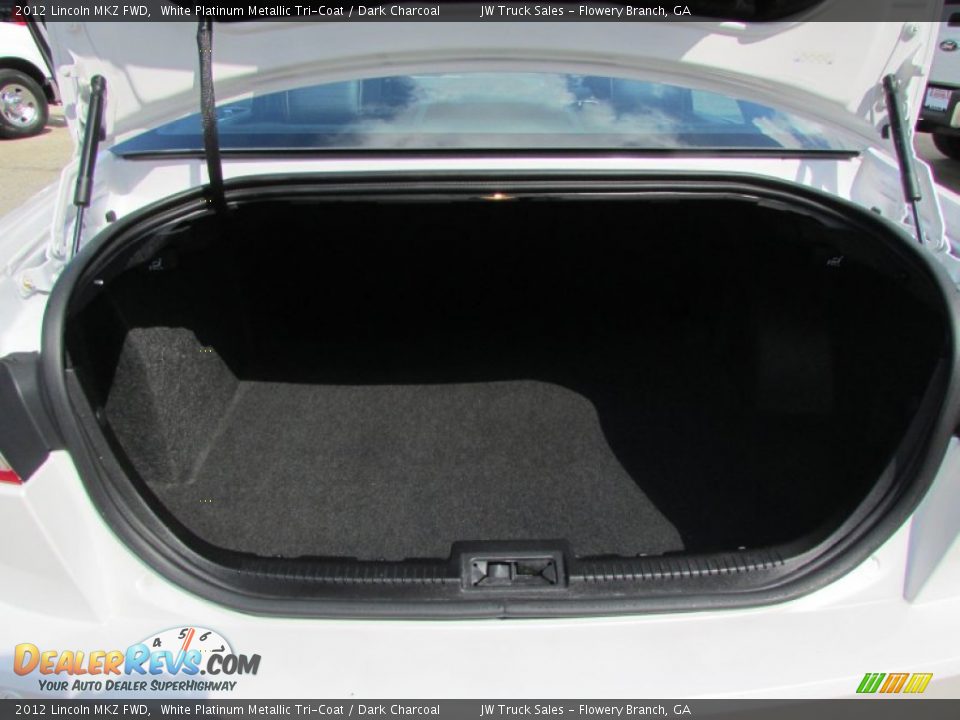 2012 Lincoln MKZ FWD White Platinum Metallic Tri-Coat / Dark Charcoal Photo #8