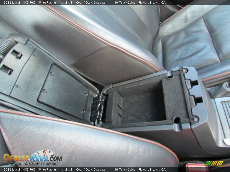 2012 Lincoln MKZ FWD White Platinum Metallic Tri-Coat / Dark Charcoal Photo #23