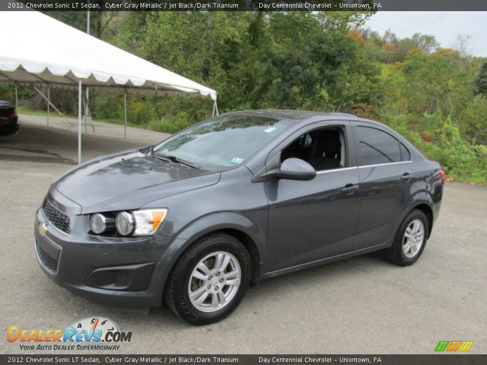 2012 Chevrolet Sonic LT Sedan Cyber Gray Metallic / Jet Black/Dark Titanium Photo #1