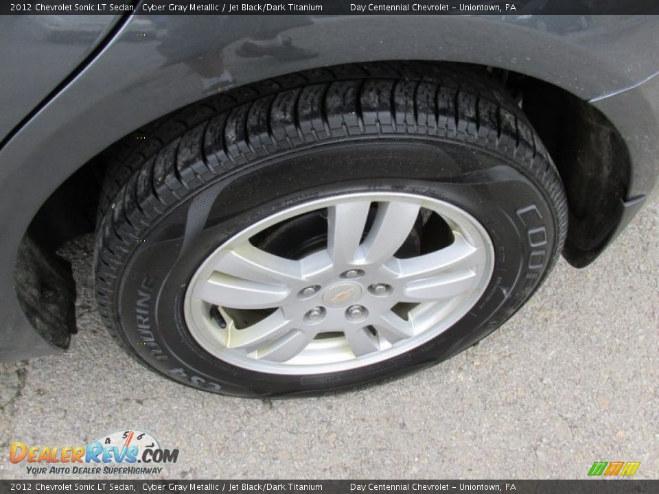 2012 Chevrolet Sonic LT Sedan Cyber Gray Metallic / Jet Black/Dark Titanium Photo #3