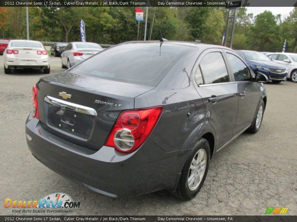 2012 Chevrolet Sonic LT Sedan Cyber Gray Metallic / Jet Black/Dark Titanium Photo #6