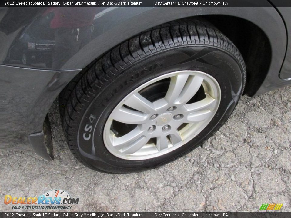 2012 Chevrolet Sonic LT Sedan Cyber Gray Metallic / Jet Black/Dark Titanium Photo #7