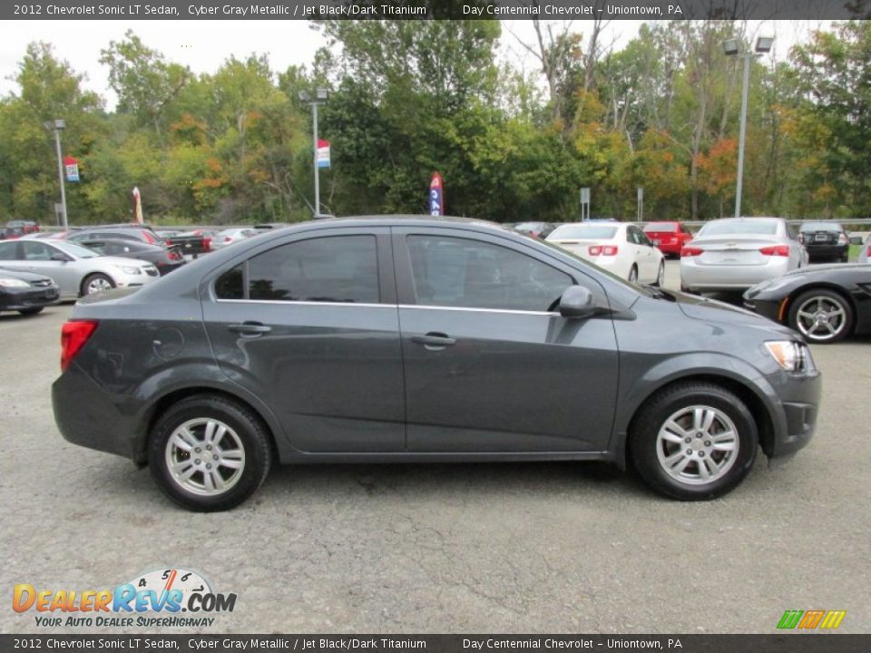 2012 Chevrolet Sonic LT Sedan Cyber Gray Metallic / Jet Black/Dark Titanium Photo #8