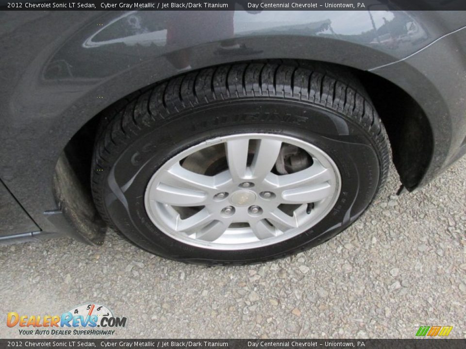 2012 Chevrolet Sonic LT Sedan Cyber Gray Metallic / Jet Black/Dark Titanium Photo #9