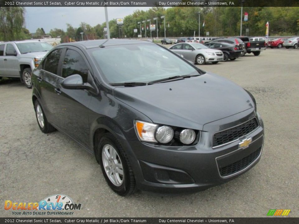 2012 Chevrolet Sonic LT Sedan Cyber Gray Metallic / Jet Black/Dark Titanium Photo #10