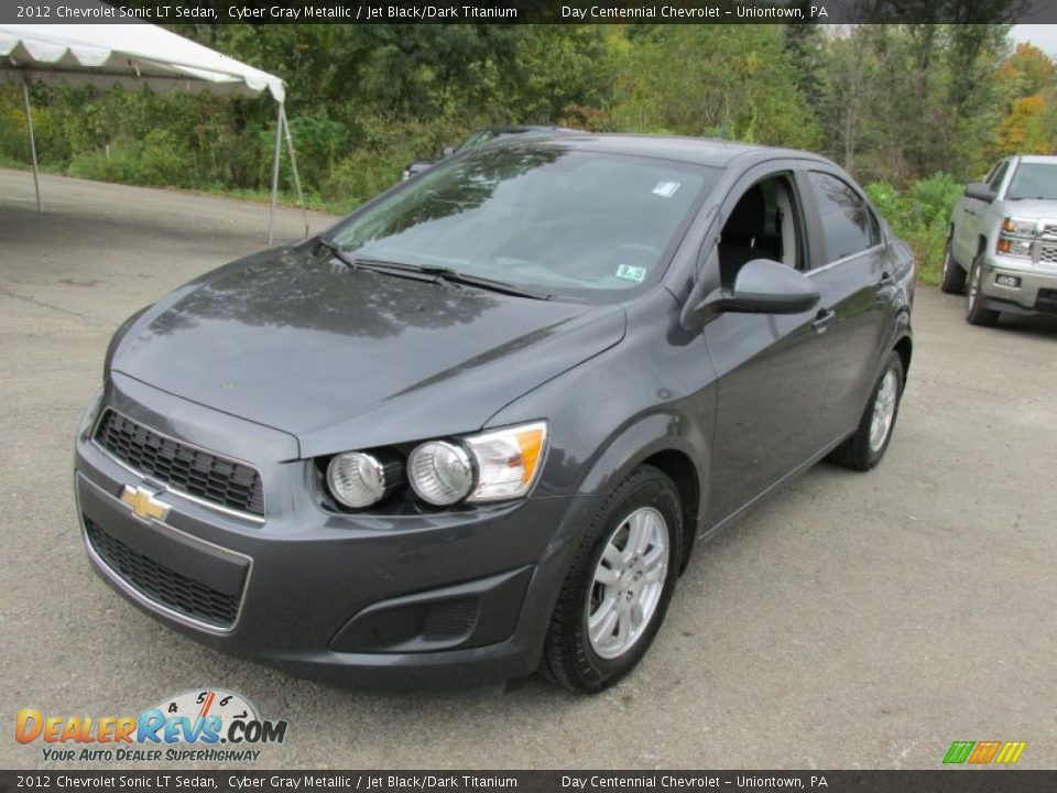 2012 Chevrolet Sonic LT Sedan Cyber Gray Metallic / Jet Black/Dark Titanium Photo #12