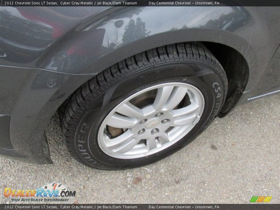 2012 Chevrolet Sonic LT Sedan Cyber Gray Metallic / Jet Black/Dark Titanium Photo #13