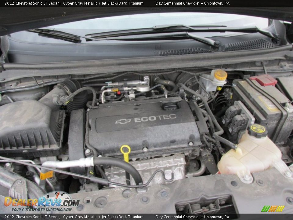 2012 Chevrolet Sonic LT Sedan Cyber Gray Metallic / Jet Black/Dark Titanium Photo #14