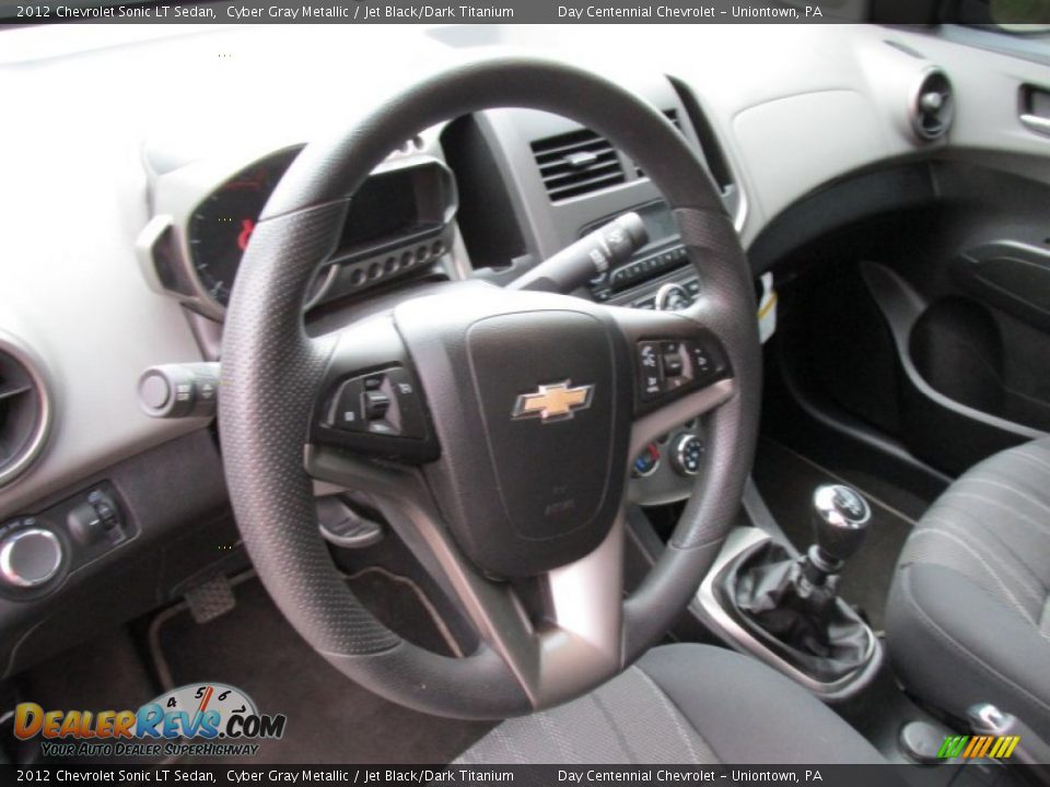 2012 Chevrolet Sonic LT Sedan Cyber Gray Metallic / Jet Black/Dark Titanium Photo #23