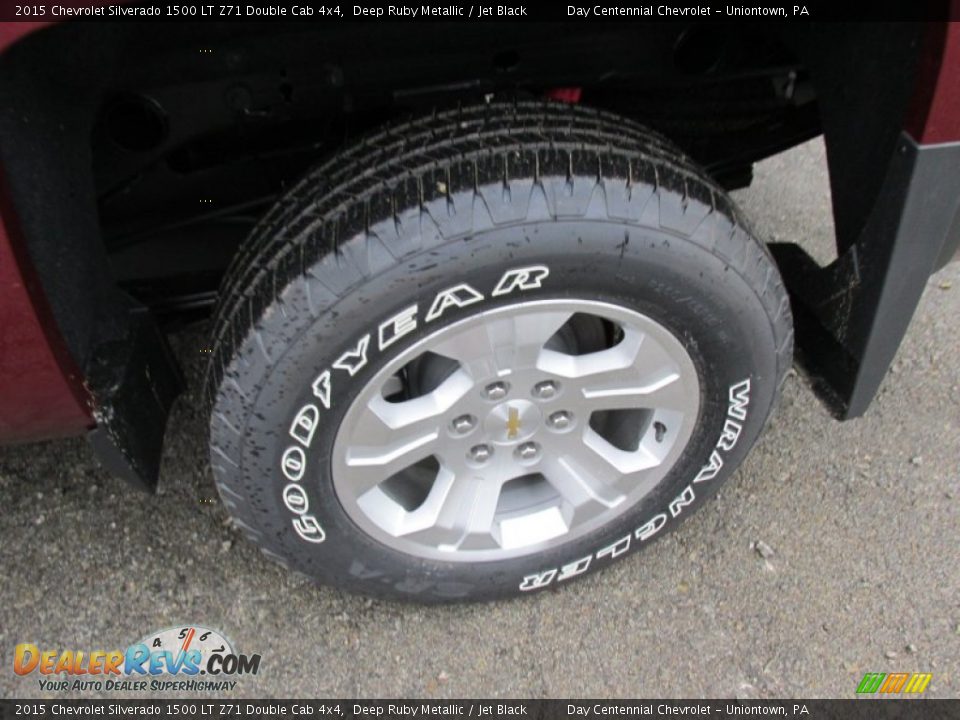 2015 Chevrolet Silverado 1500 LT Z71 Double Cab 4x4 Deep Ruby Metallic / Jet Black Photo #3