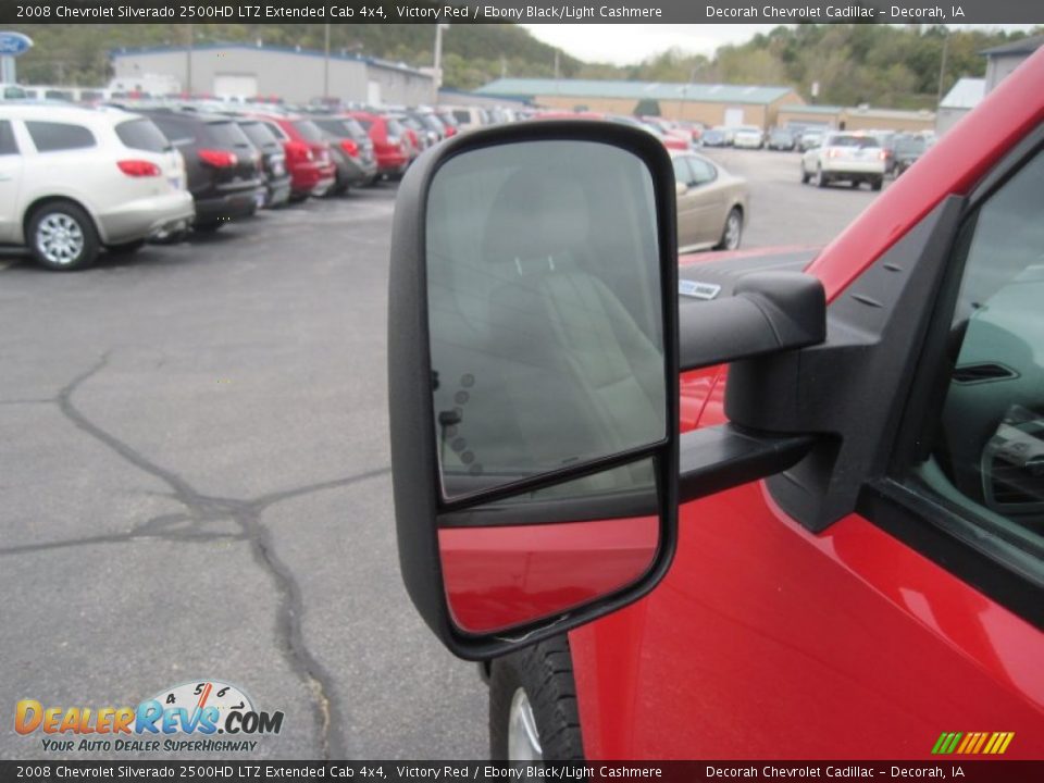 2008 Chevrolet Silverado 2500HD LTZ Extended Cab 4x4 Victory Red / Ebony Black/Light Cashmere Photo #10