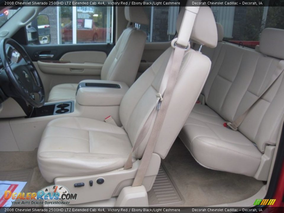 2008 Chevrolet Silverado 2500HD LTZ Extended Cab 4x4 Victory Red / Ebony Black/Light Cashmere Photo #11