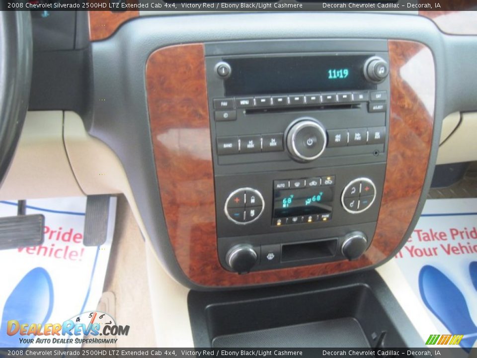 2008 Chevrolet Silverado 2500HD LTZ Extended Cab 4x4 Victory Red / Ebony Black/Light Cashmere Photo #16