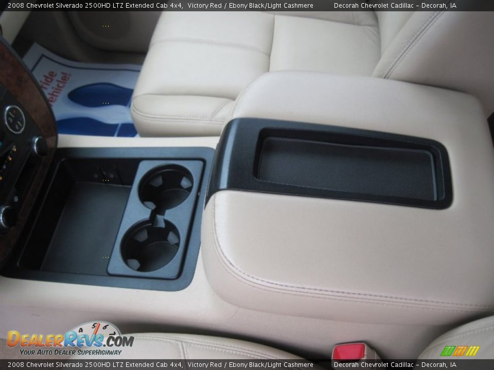 2008 Chevrolet Silverado 2500HD LTZ Extended Cab 4x4 Victory Red / Ebony Black/Light Cashmere Photo #17