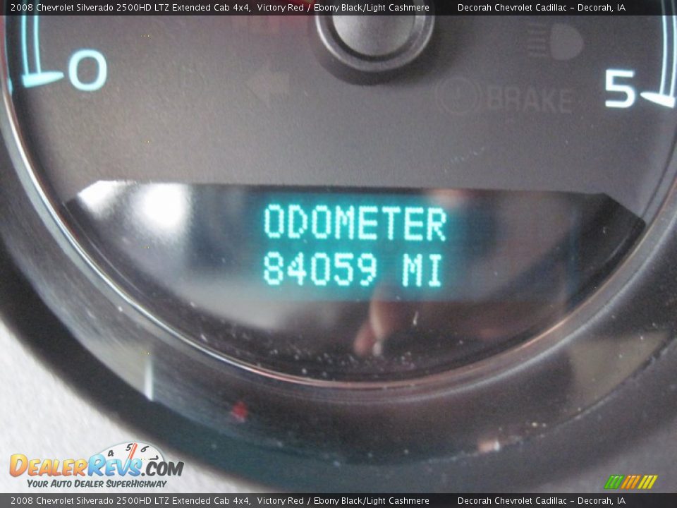 2008 Chevrolet Silverado 2500HD LTZ Extended Cab 4x4 Victory Red / Ebony Black/Light Cashmere Photo #18