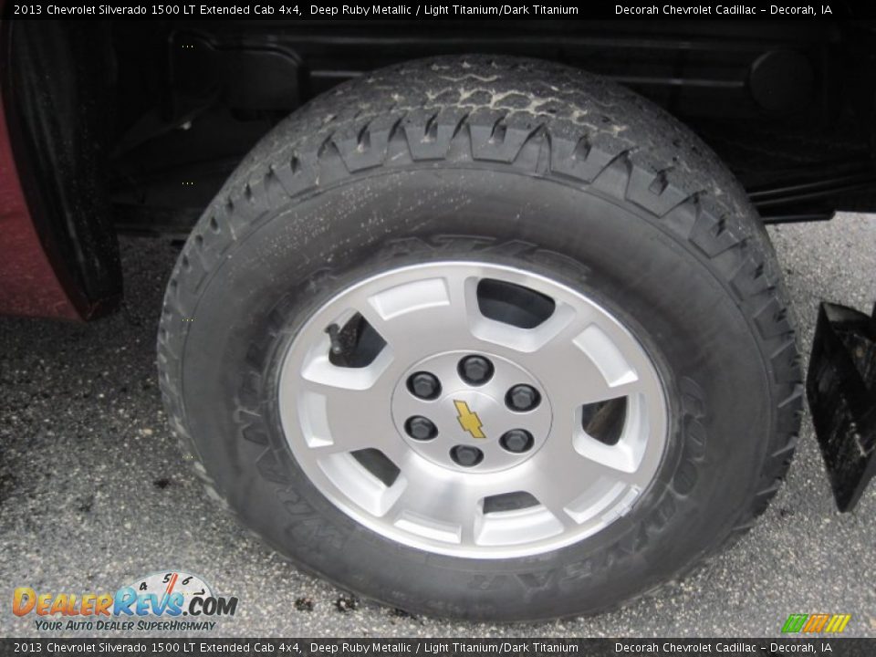 2013 Chevrolet Silverado 1500 LT Extended Cab 4x4 Deep Ruby Metallic / Light Titanium/Dark Titanium Photo #6