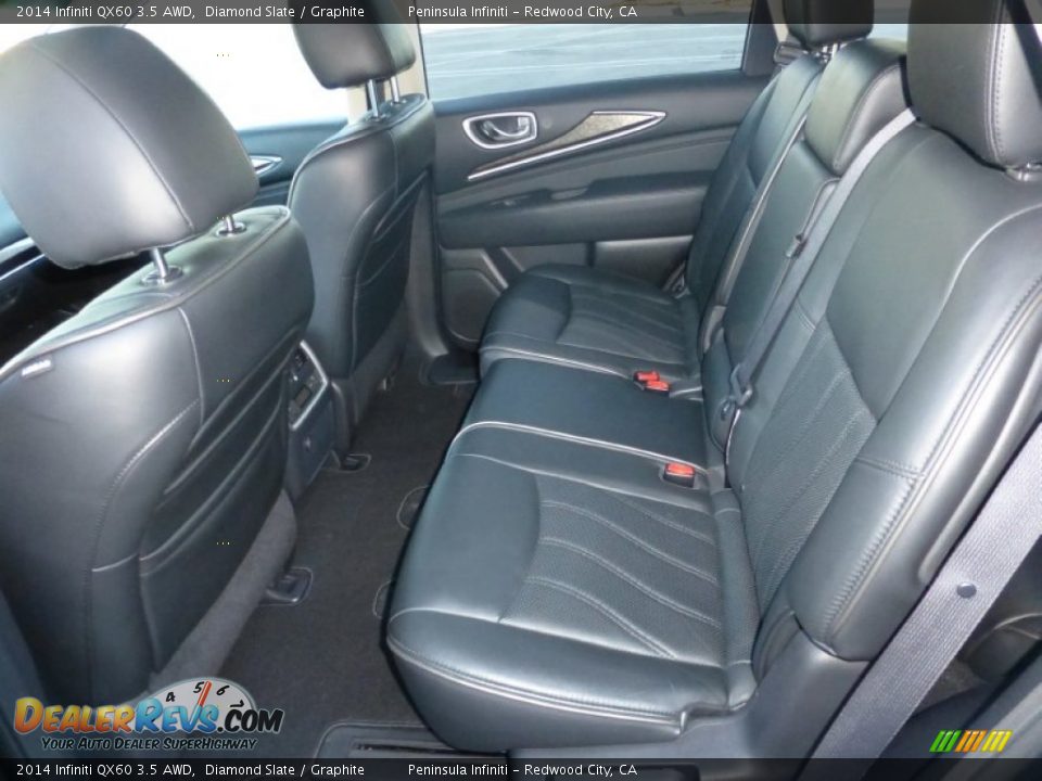 2014 Infiniti QX60 3.5 AWD Diamond Slate / Graphite Photo #5