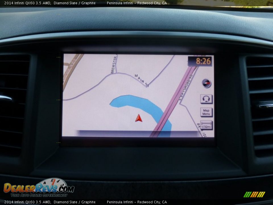 2014 Infiniti QX60 3.5 AWD Diamond Slate / Graphite Photo #6