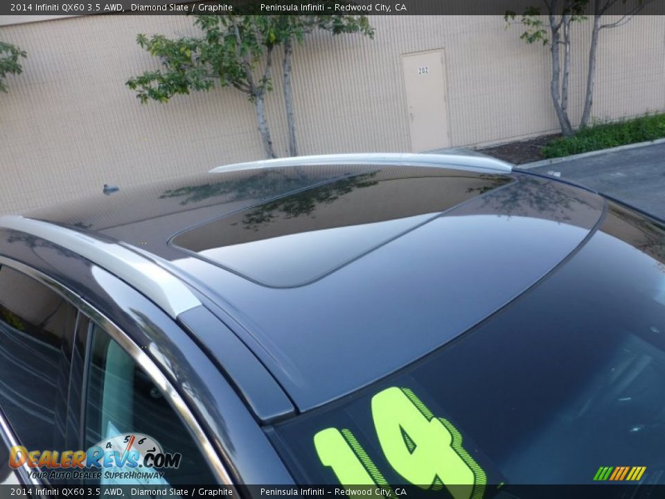 2014 Infiniti QX60 3.5 AWD Diamond Slate / Graphite Photo #13