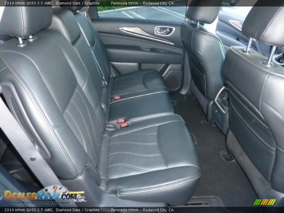 Rear Seat of 2014 Infiniti QX60 3.5 AWD Photo #22