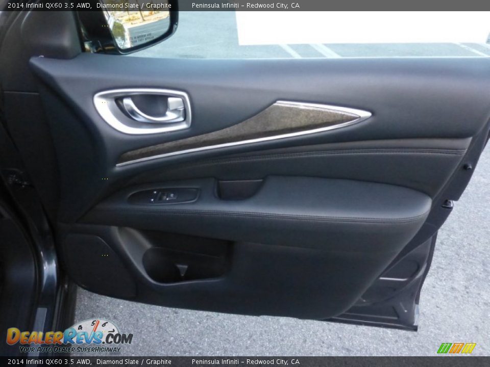2014 Infiniti QX60 3.5 AWD Diamond Slate / Graphite Photo #23