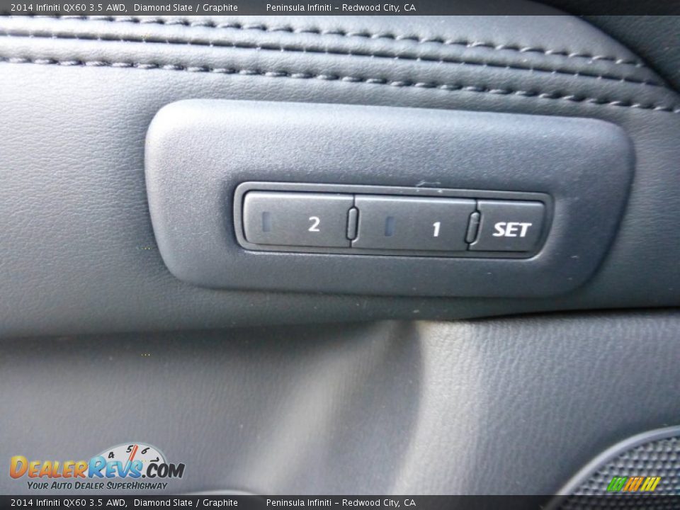 2014 Infiniti QX60 3.5 AWD Diamond Slate / Graphite Photo #26