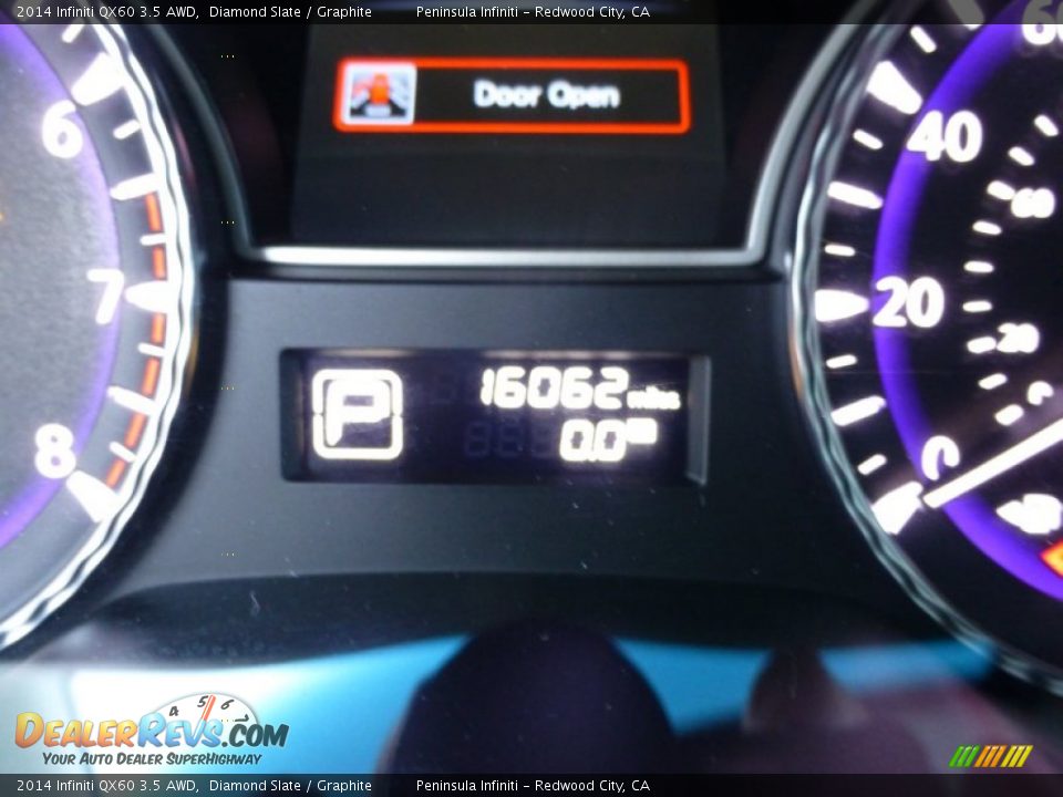 2014 Infiniti QX60 3.5 AWD Diamond Slate / Graphite Photo #29