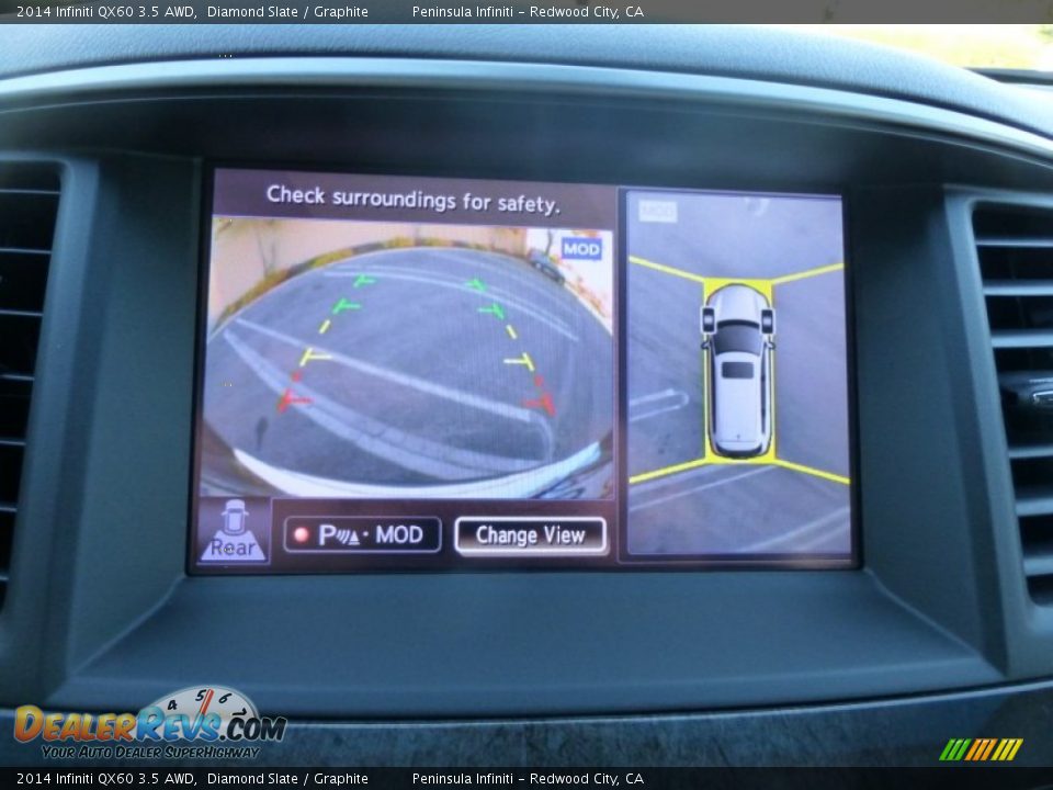 2014 Infiniti QX60 3.5 AWD Diamond Slate / Graphite Photo #31