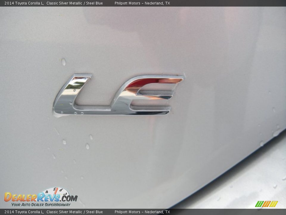 2014 Toyota Corolla L Classic Silver Metallic / Steel Blue Photo #13