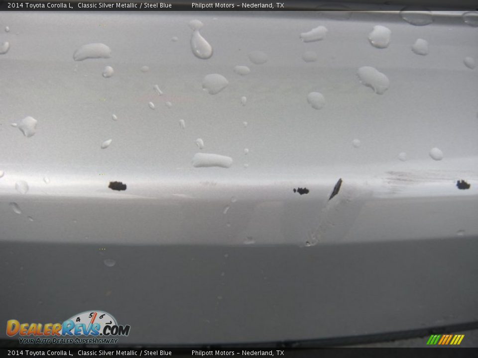 2014 Toyota Corolla L Classic Silver Metallic / Steel Blue Photo #16