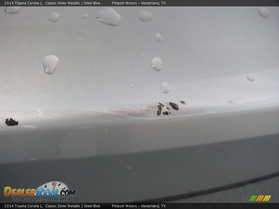2014 Toyota Corolla L Classic Silver Metallic / Steel Blue Photo #17