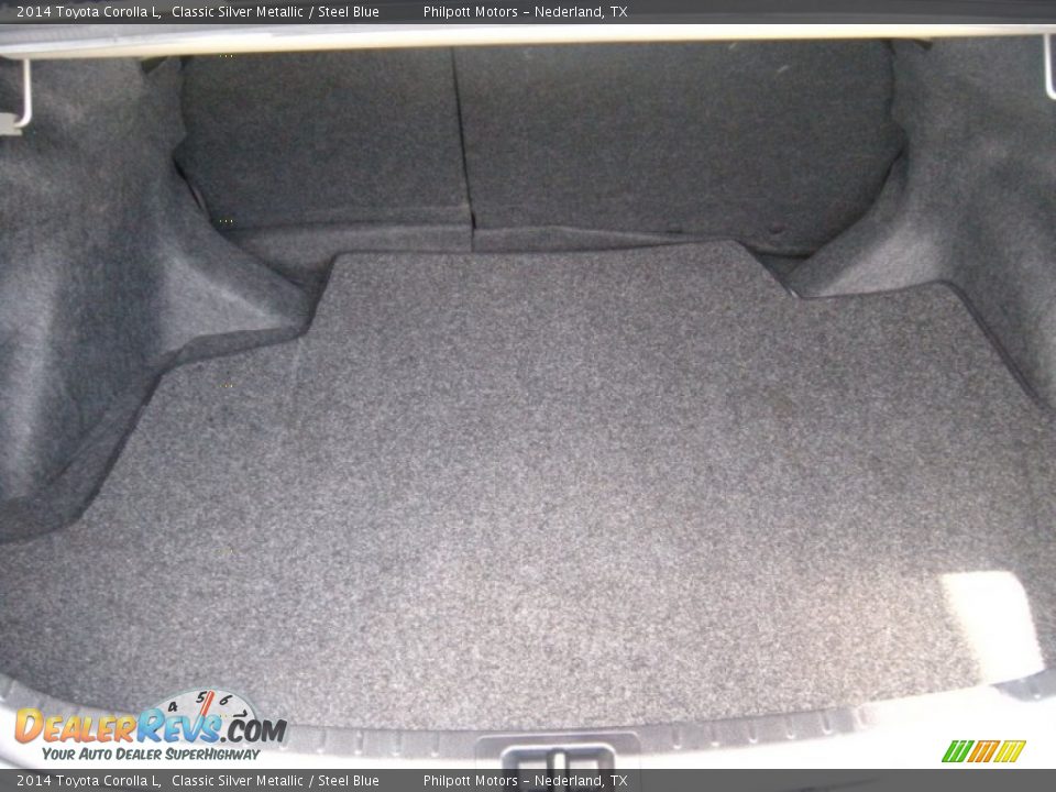 2014 Toyota Corolla L Classic Silver Metallic / Steel Blue Photo #24