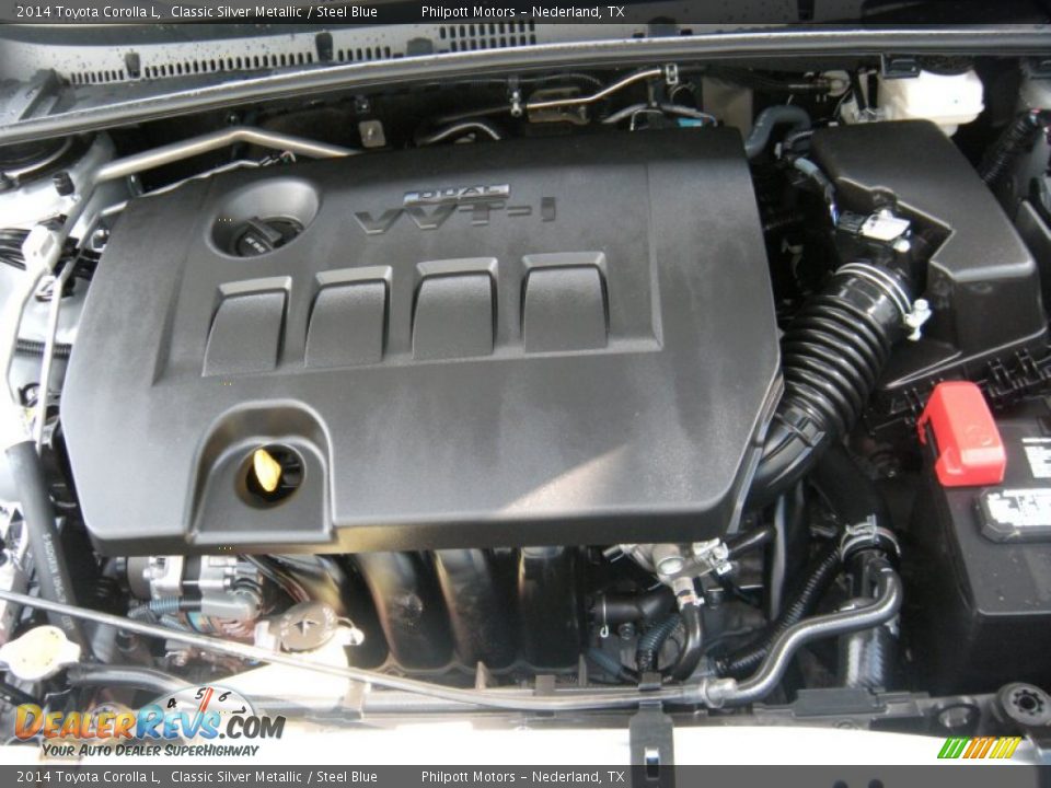 2014 Toyota Corolla L Classic Silver Metallic / Steel Blue Photo #25