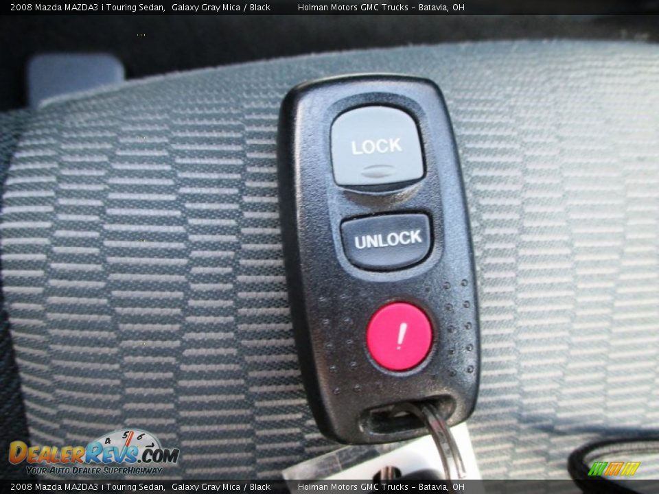 2008 Mazda MAZDA3 i Touring Sedan Galaxy Gray Mica / Black Photo #9