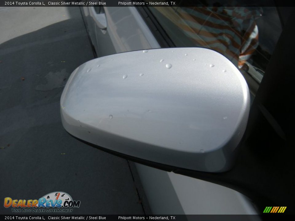 2014 Toyota Corolla L Classic Silver Metallic / Steel Blue Photo #26