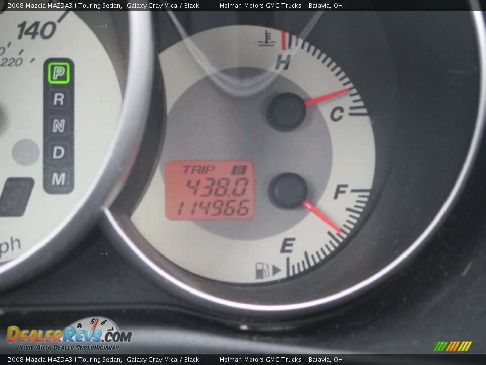 2008 Mazda MAZDA3 i Touring Sedan Galaxy Gray Mica / Black Photo #13