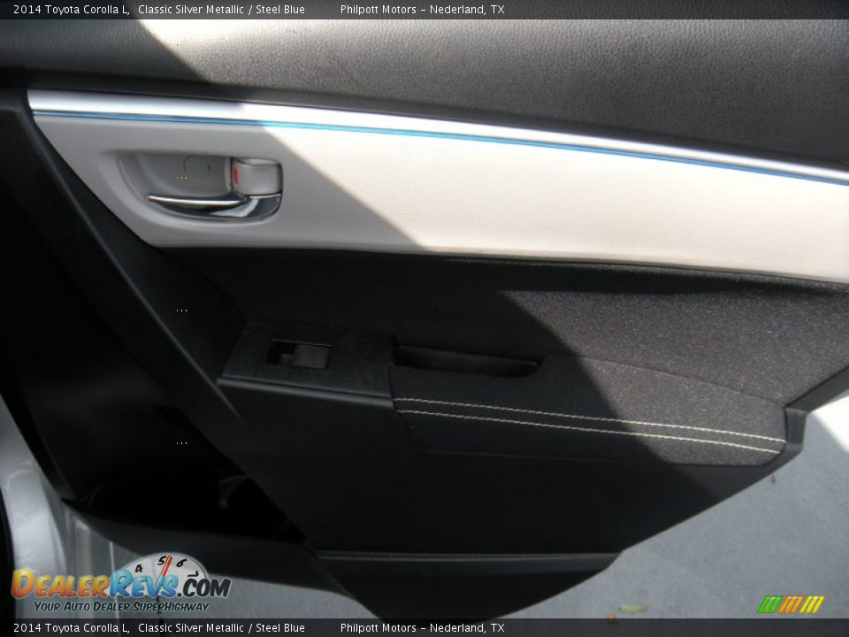 2014 Toyota Corolla L Classic Silver Metallic / Steel Blue Photo #30