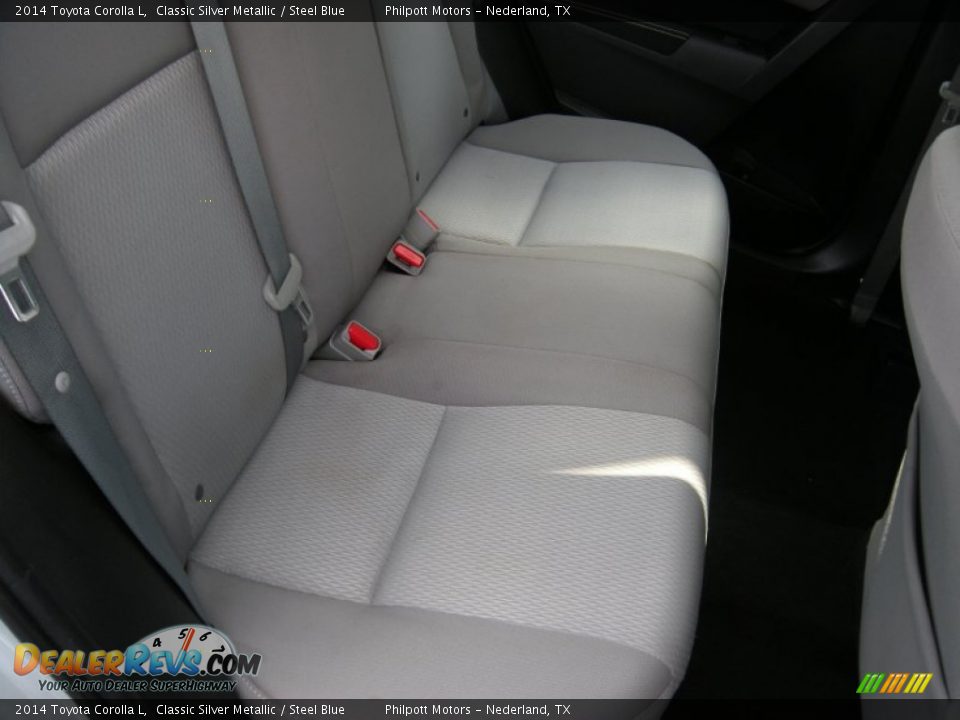 2014 Toyota Corolla L Classic Silver Metallic / Steel Blue Photo #31