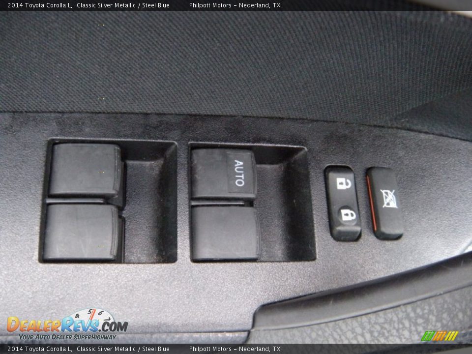 2014 Toyota Corolla L Classic Silver Metallic / Steel Blue Photo #35