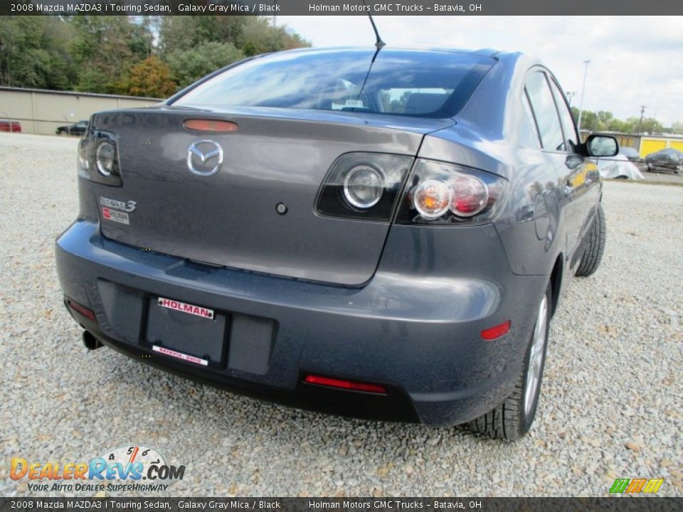 2008 Mazda MAZDA3 i Touring Sedan Galaxy Gray Mica / Black Photo #21