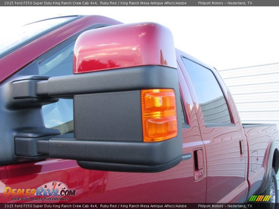 2015 Ford F350 Super Duty King Ranch Crew Cab 4x4 Ruby Red / King Ranch Mesa Antique Affect/Adobe Photo #13